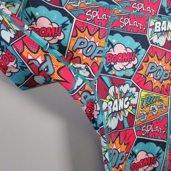 Constantly Varied Gear Leggings Women M Comic Book Pop Art Print Athleisure 242 - Picture 5 of 11